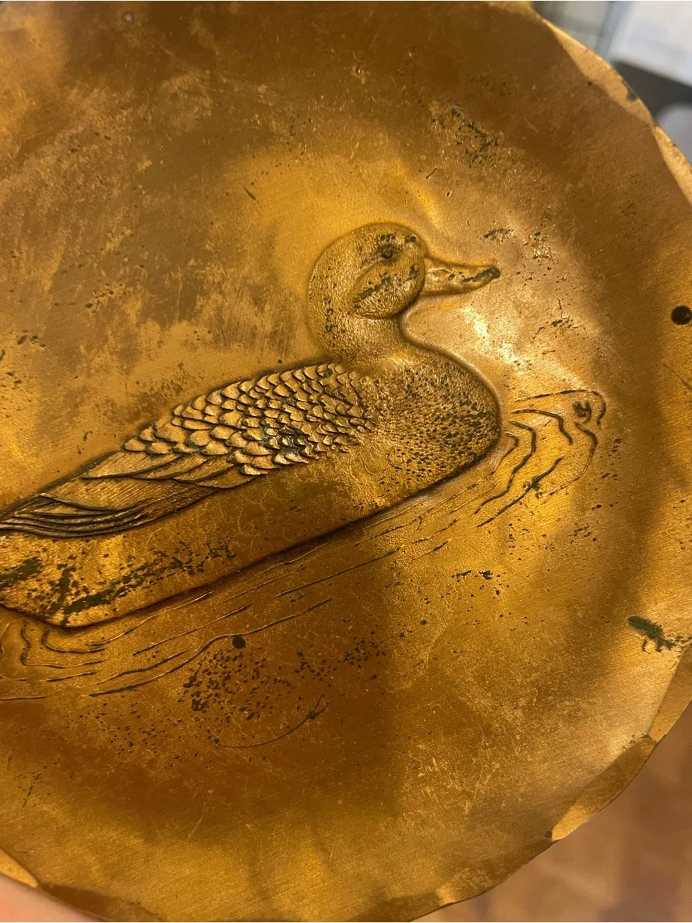 Vintage Wendell August Forge Duck Dish - Brass